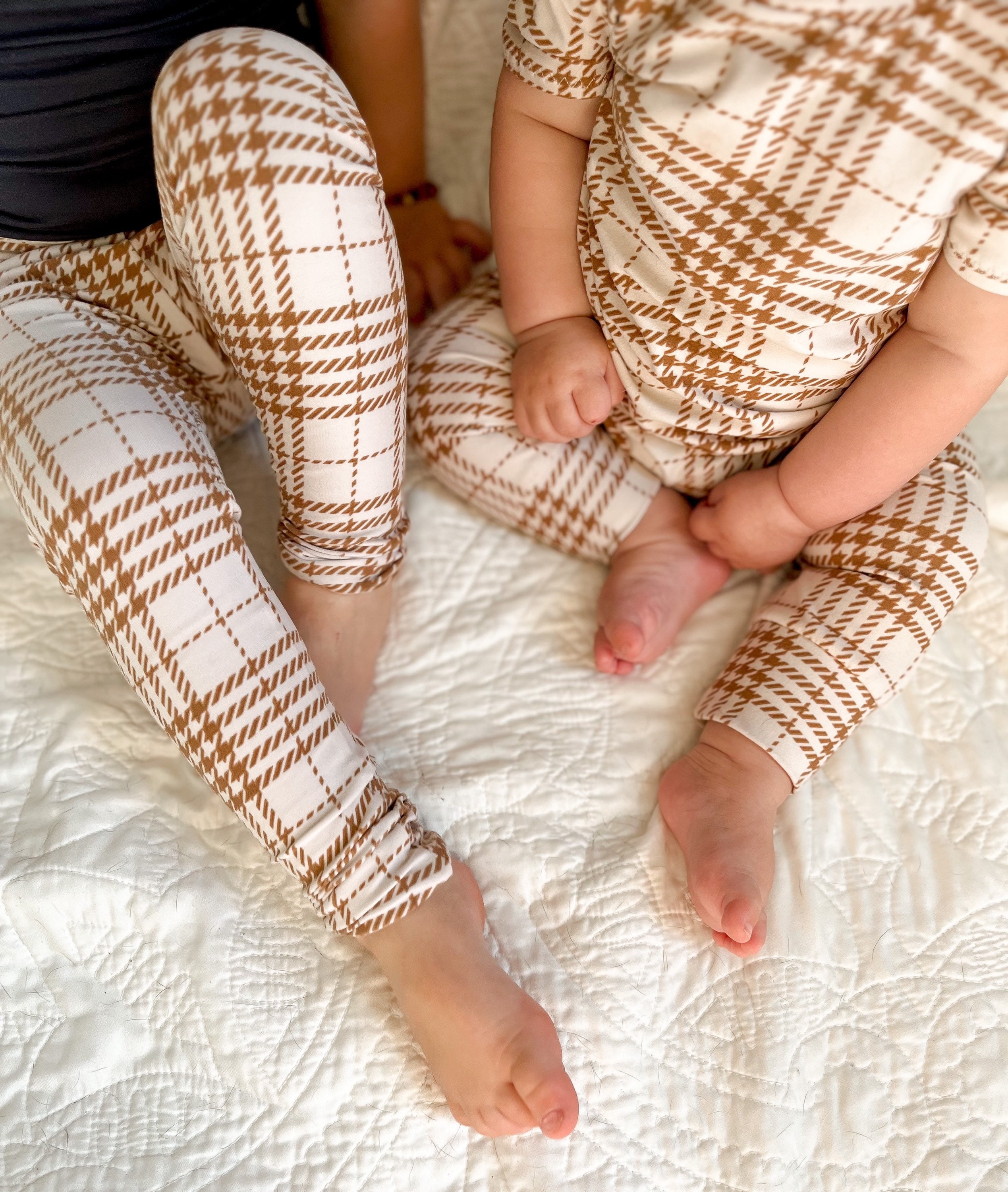 Girls plaid leggings deals