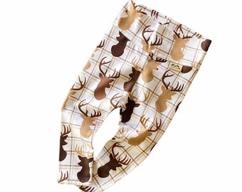 Baby Boy Rudolph Christmas Leggings, Baby Boy Clothes, Toddler Leggings, High Waisted Leggings, Cute Leggings, Winter Holiday Print