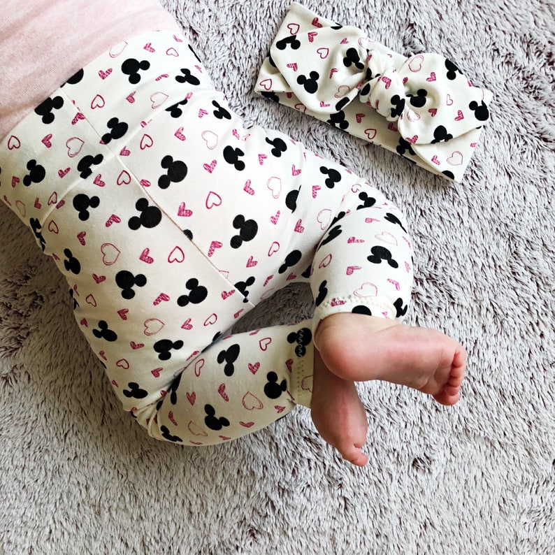 Toddler Newborn Baby Girl Leggings and Knot Headband Newborn Girl Coming Home Outfit Baby Girl Clothes Preemie Baby