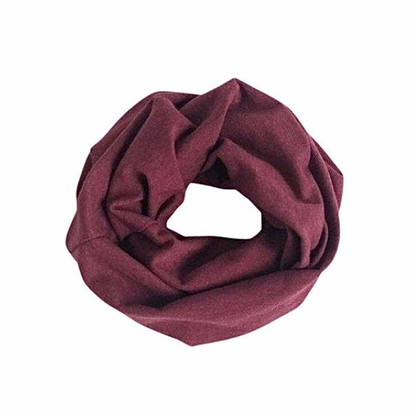 Dusty Marsala Infinity scarf / Newborn,Baby,Toddler,Kids Loop Scarf / Unisex Jersey Scarf / Boy, Girl Autumn Winter scarf