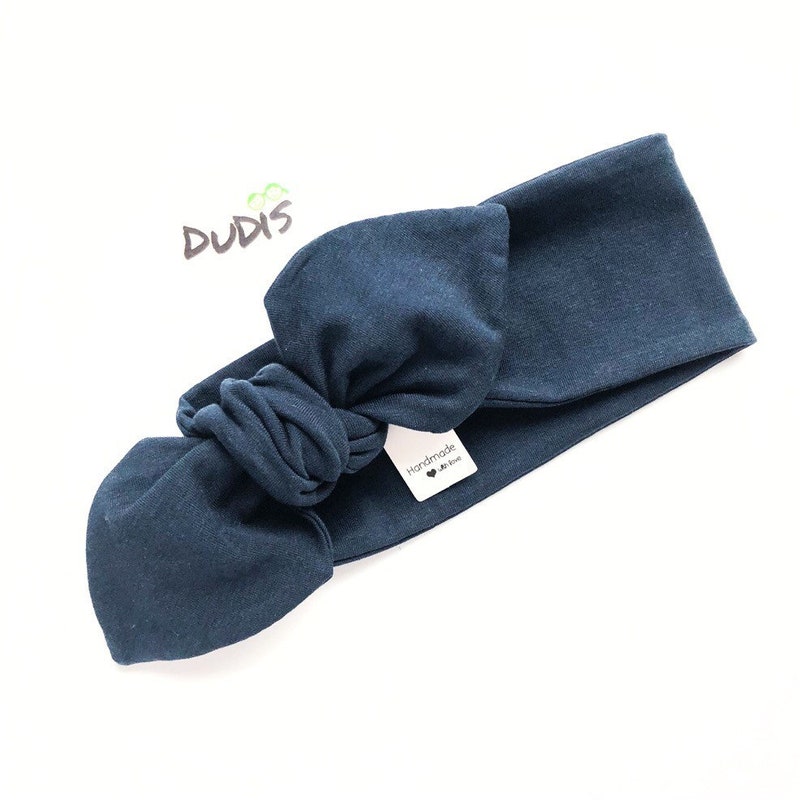 Babyhug Headbands with Knot Design Star Stripe & Animal Print Pack of 3 - Light Blue & White