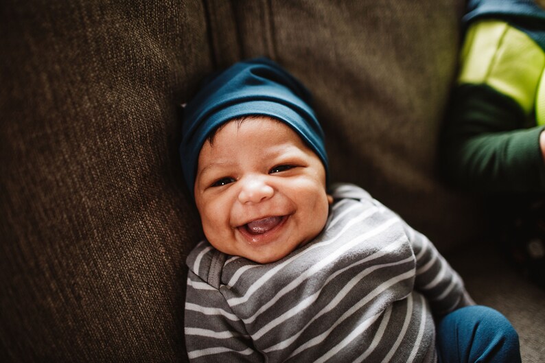 Baby Boy Peacock Blue Leggings and Beanie Set Toddler Pants Etsy