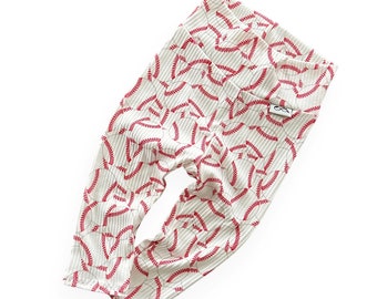 Baseball Leggings, Sport Newborn Pants, Cute Preemie Boy Clothes, Toddler Everyday Leggings, Sport Fan Team Boy Outfit, Baby Yoga Pants