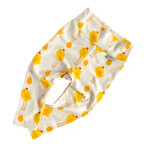 Baby Boy Easter Chicks Leggings, Easter Newborn Pants, Cute Preemie Boy Clothes, Toddler Boy Tights