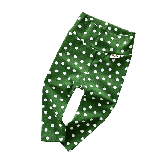 Baby Boy Green White Polka Dots Christmas Leggings Newborn Pants Cute Preemie Boy Clothes Toddler Tights Etsy Canada