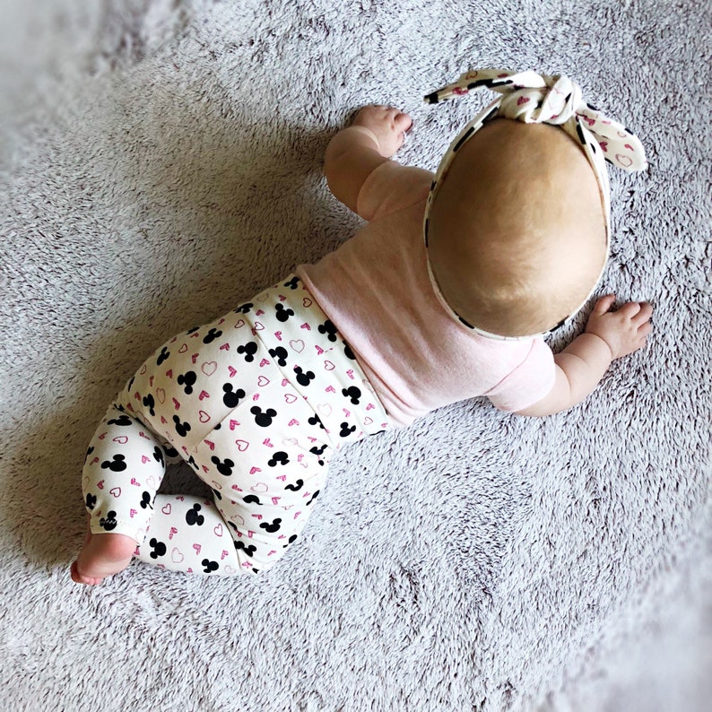Toddler Newborn Baby Girl Leggings and Knot Headband Newborn Girl Coming Home Outfit Baby Girl Clothes Preemie Baby