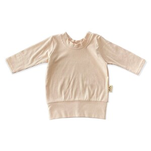 Sand Ribbed Dudis Pullover, Children’s Sweatshirt, Handmade Kids Sweater, Kids Sweatshirt, Toddler Boy and Girl Sweater, Baby Easter