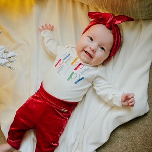 Red Velvet Leggings And/or Top Knot Headband Set, Baby Girl Christmas  Clothes, Newborn Coming Home Outfit, Preemie Fancy Pants 