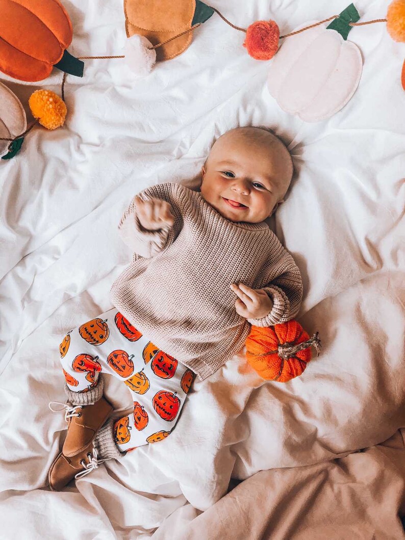 Cute Pumpkins Halloween Leggings Halloween Newborn Pants Etsy
