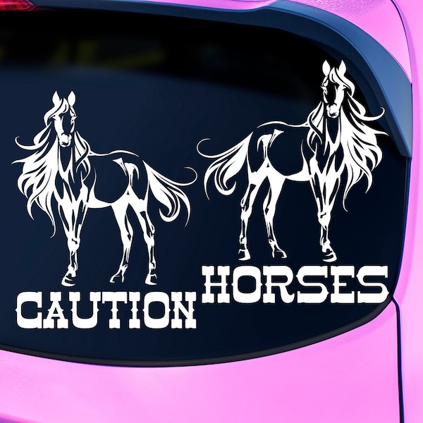 Horse Trailer Decal Etsy