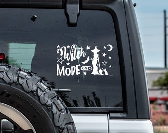 Car Laptop Sticker Funny Witch Lovers Bumper Decal Witch Etsy