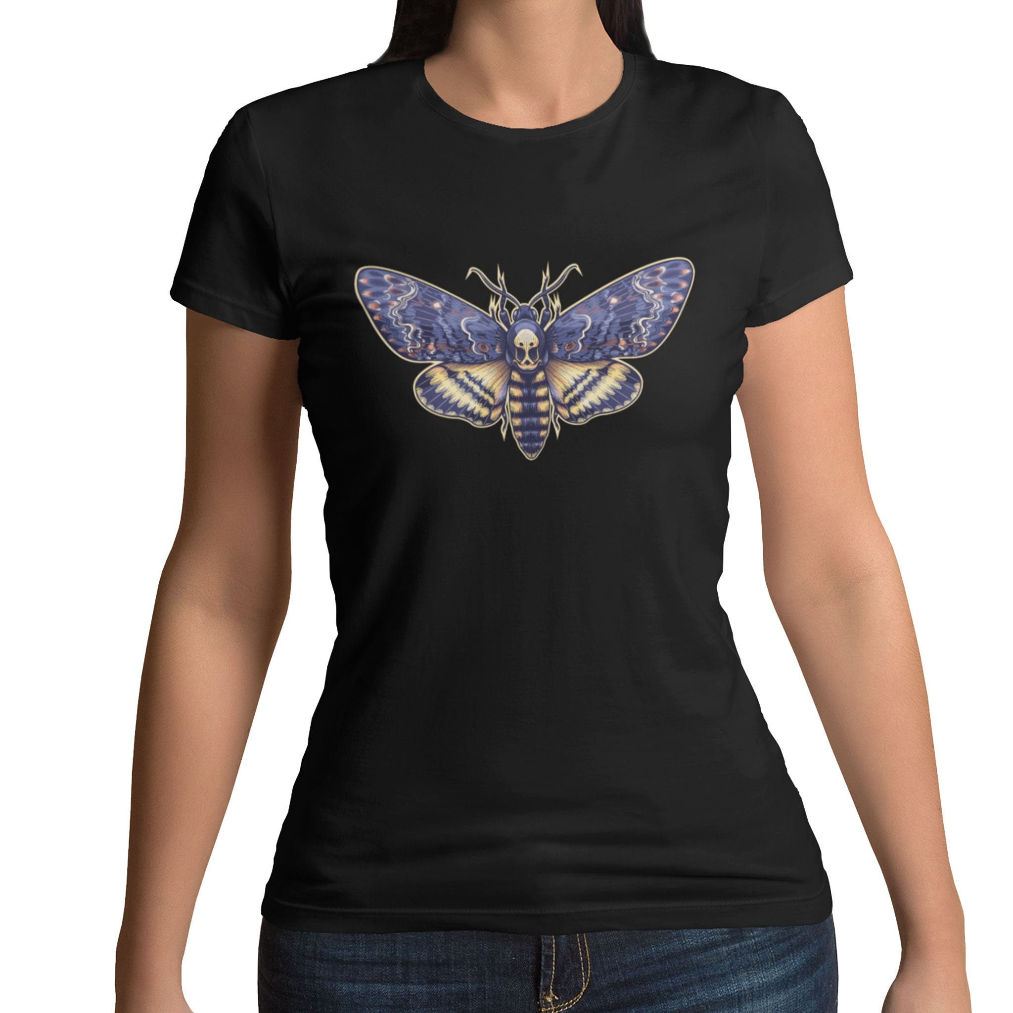 Skull Moth T Shirt Dead Head Butterfly Shirt Deaths Head | Etsy