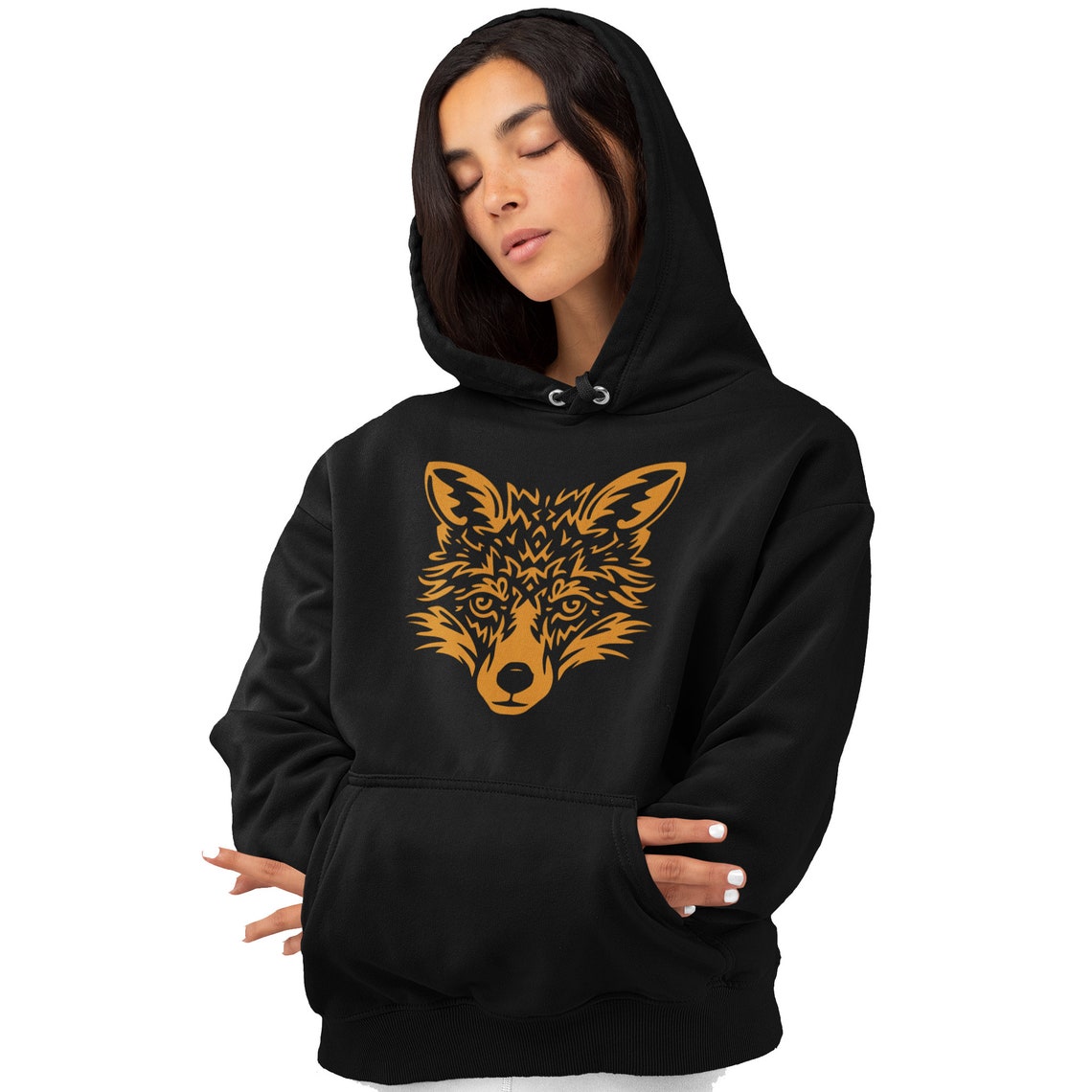 fox in a hoodie