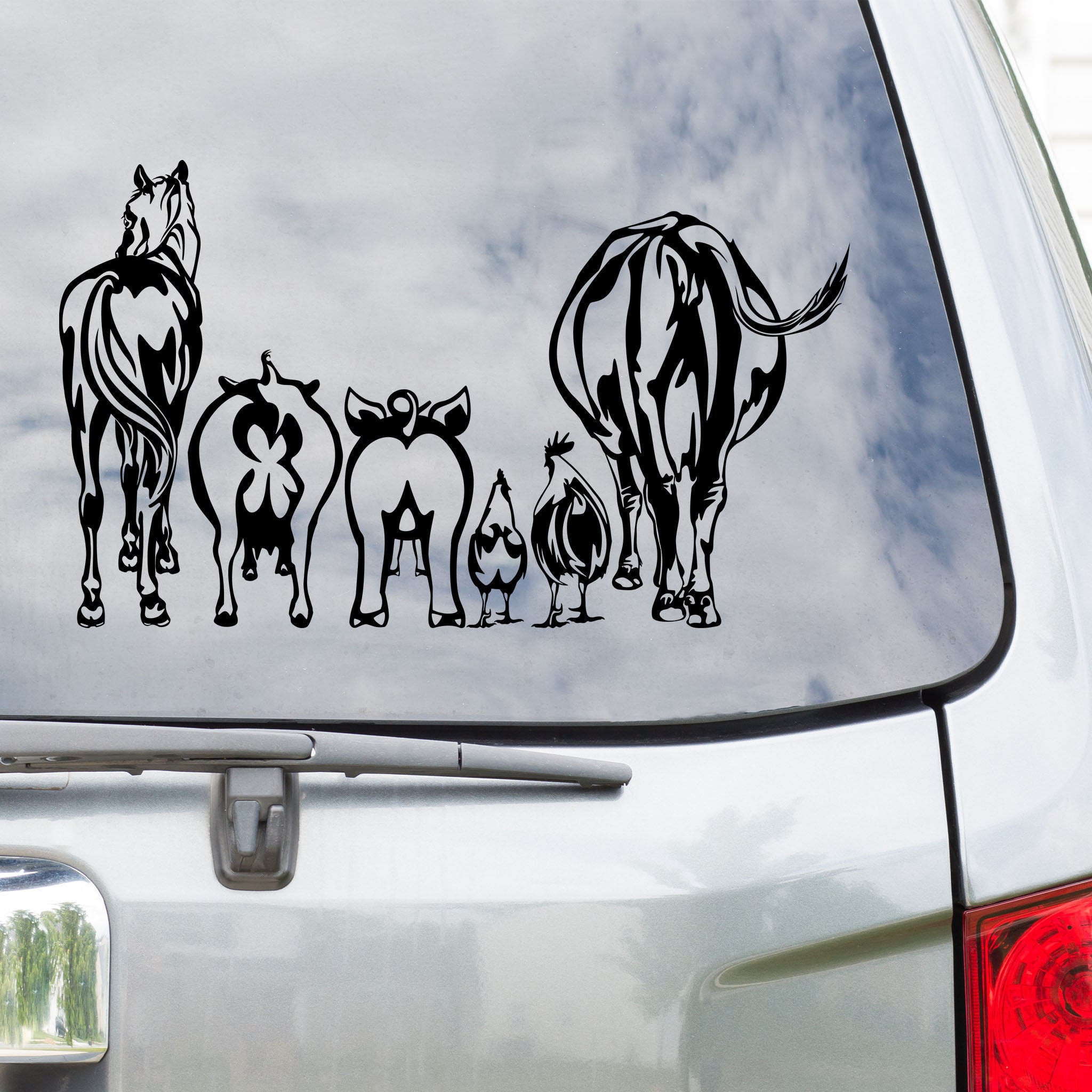 Horse Stickers for truck & trailer Farm signage Farm Decals,Farm Truck name 