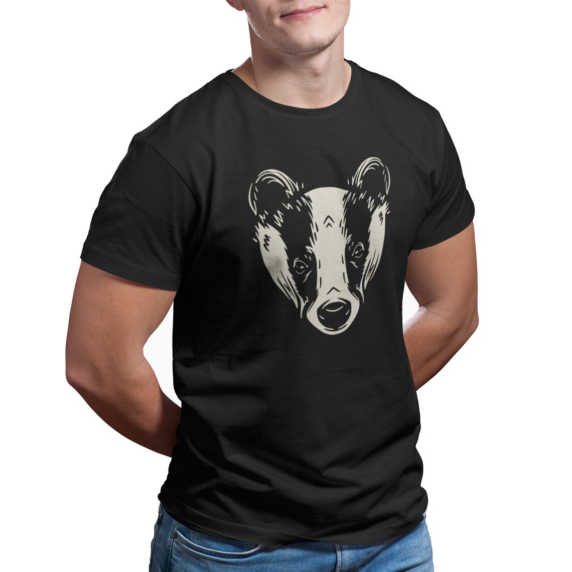 Badger T Shirt Badgers Shirt Forest Animals Shirt Honey Etsy