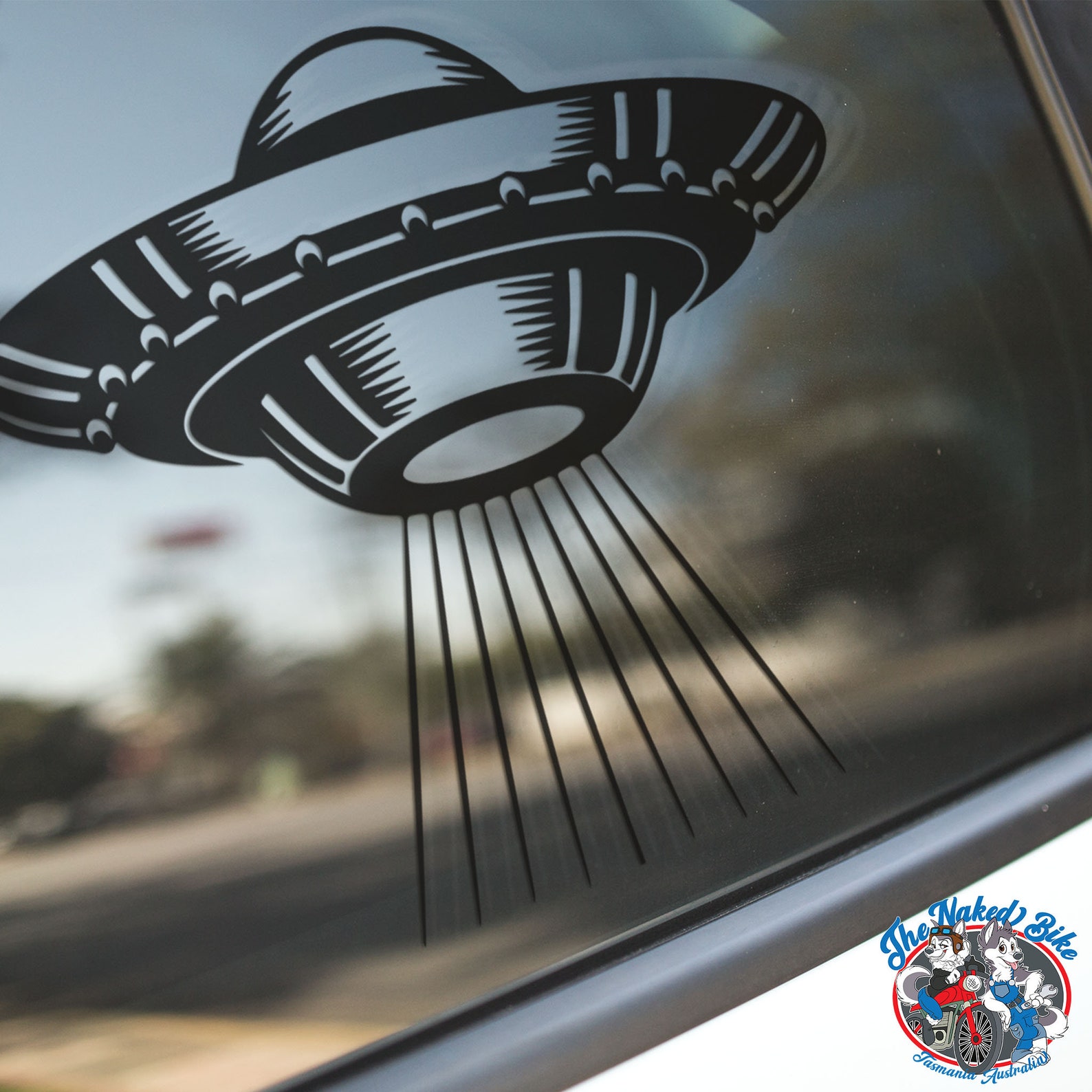 UFO Sticker Spaceship Sticker Alien Decal Aliens Sticker Etsy