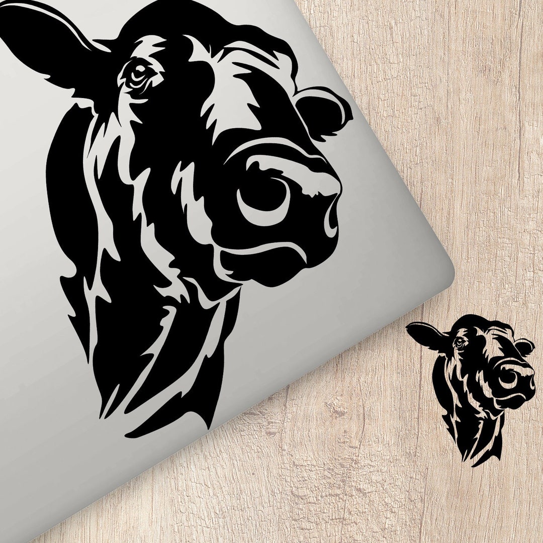 Black Angus Sticker Cow Stickers for Cars Cattle Cows Bull Etsy