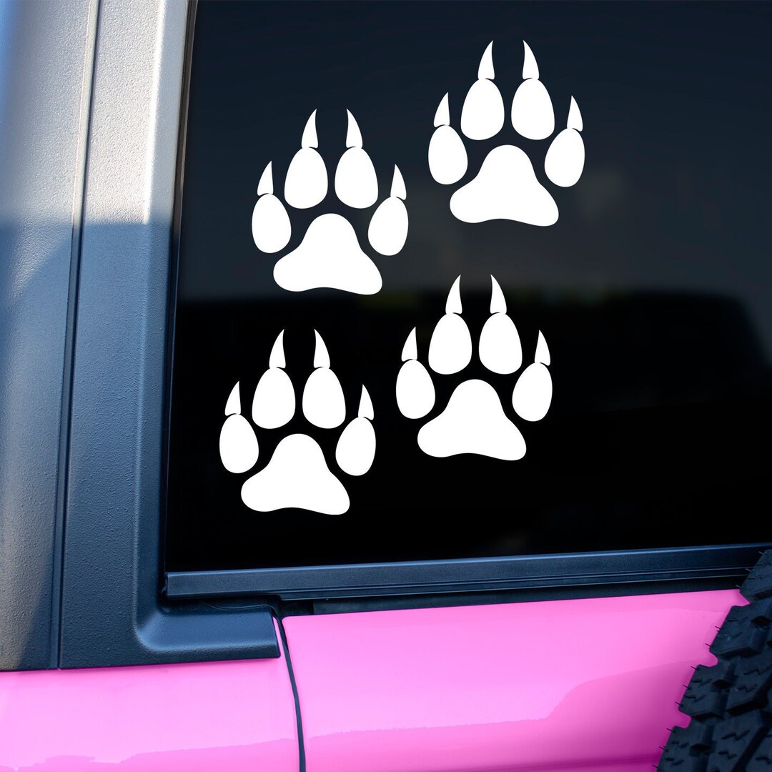 PLIGREAT 26-teilige Wandaufkleber Mit Pfotenabdrücken – Abnehmbare Vinyl-Sticker Für Hundeliebhaber, DIY Deko
