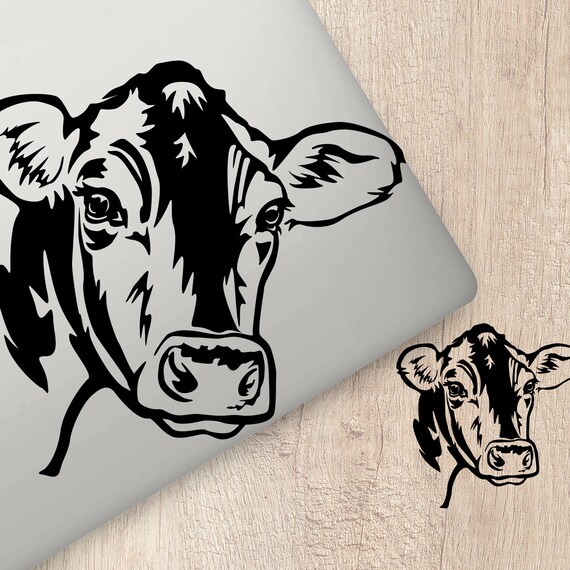 Custom Animal Cow Print Name Vinyl Decal Sticker Car Window Tumbler Laptop  Gift