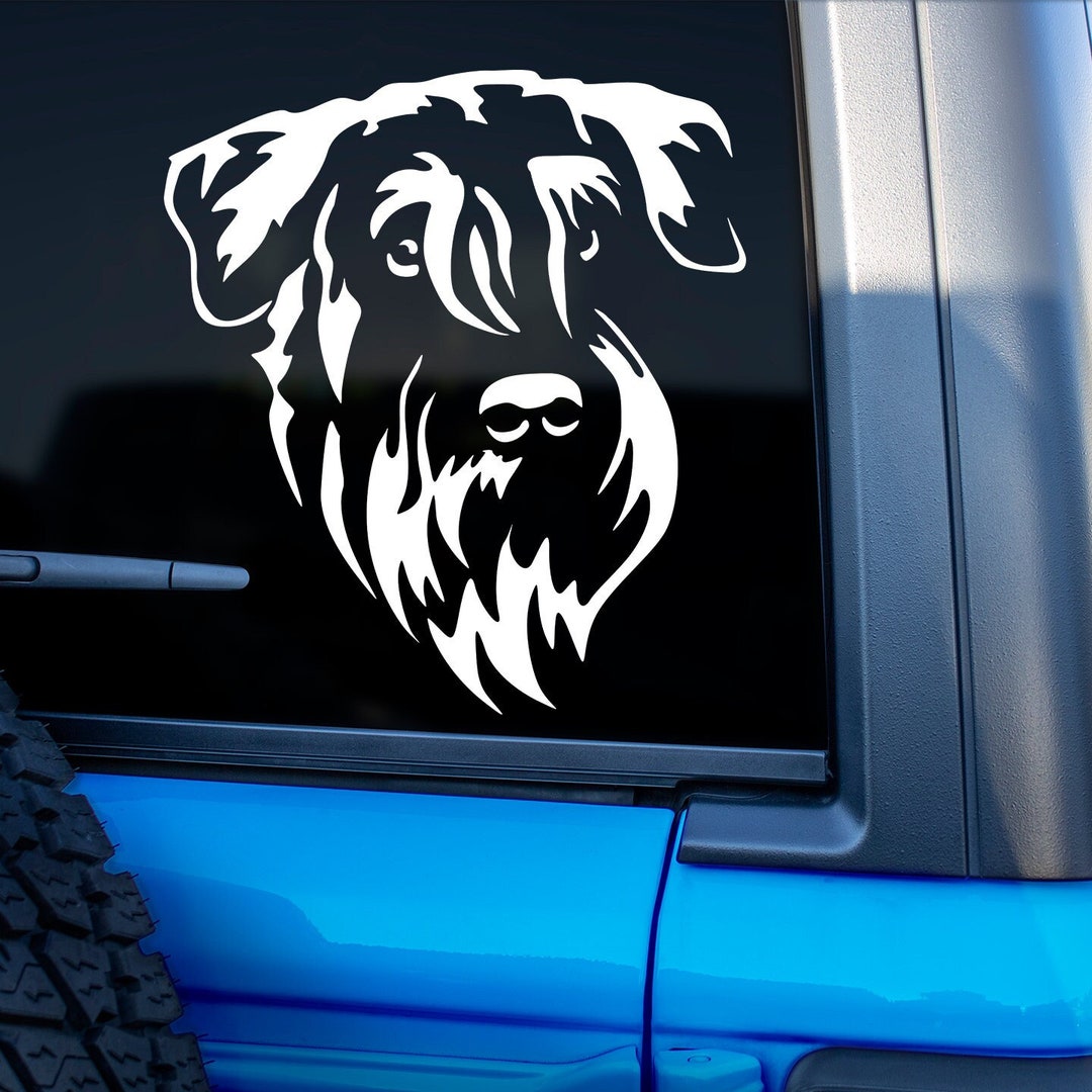 Schnauzer Sticker Dog Stickers for Cars Giant Schnauzers Etsy