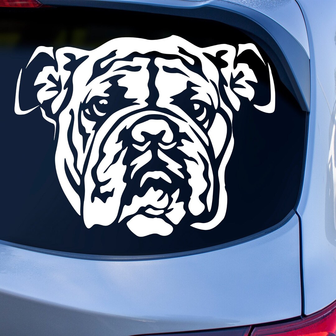 Bulldog Sticker Dog Stickers for Cars Custom Dog Stickers Etsy