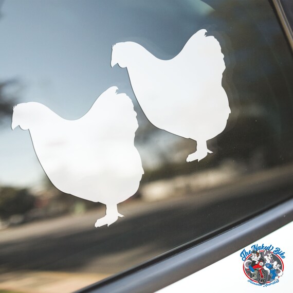 Chicken Window Sticker Bumper Stickers Paper Stickers, Labels & Tags Chicken sticker decal ...