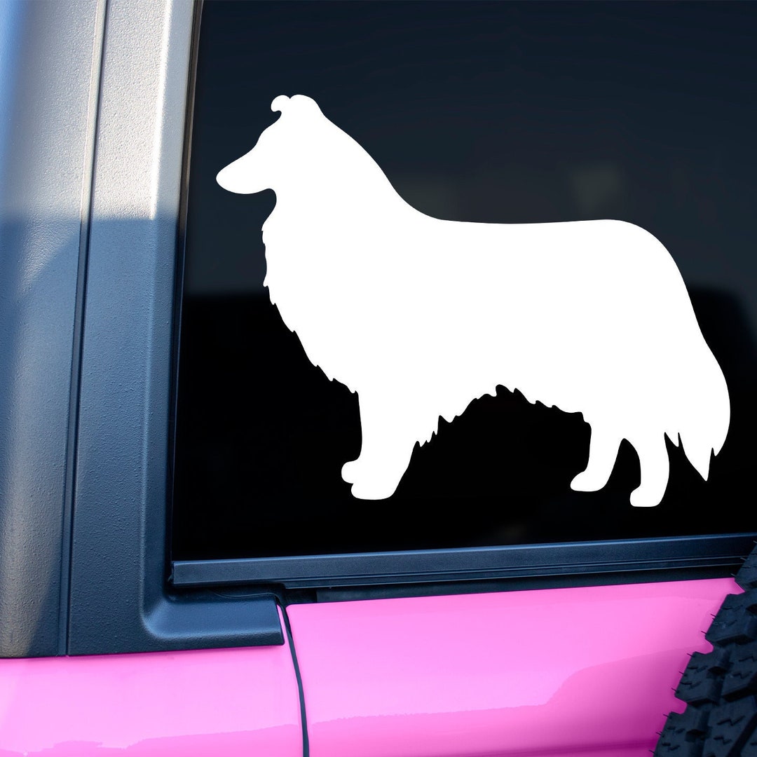 Rough Collie Sticker Dog Stickers for Cars I Love Collies Dog