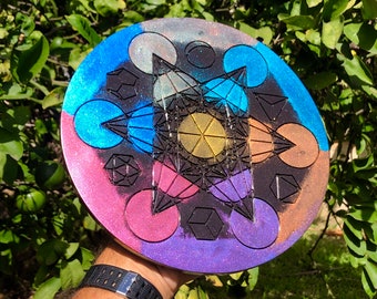 Orgone Charging Plates 9.5 inch Merkaba for Charging Food, Water, Plants, Books and Anything Imaginable!