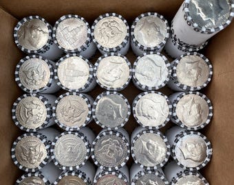 Roll of Kennedy Half Dollars