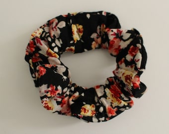 Night Floral Scrunchie