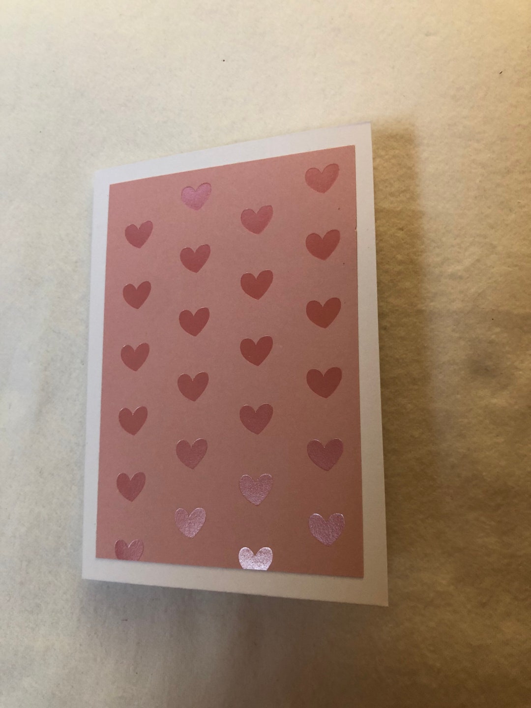 Pink Heart Notecard - Etsy