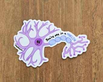 Neuron Myelin Vinyl Sticker