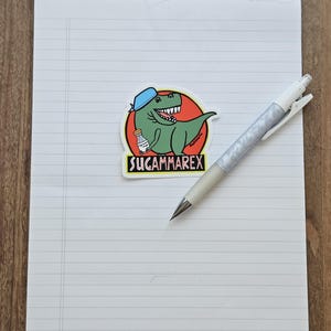 Pegatina de vinilo de dinosaurio anestésico con sugammadex imagen 6