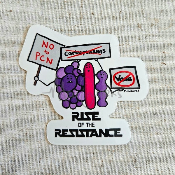 Bacteria Resistance Vinyl Sticker