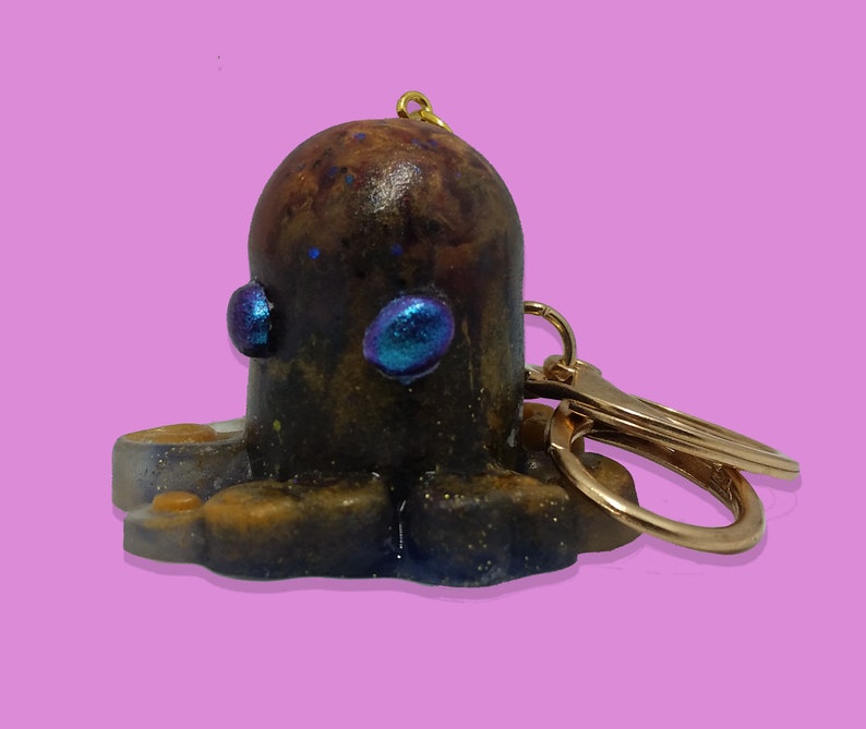 Squid keychains Purple and Gold Etsy