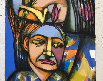 Mother and child with stars