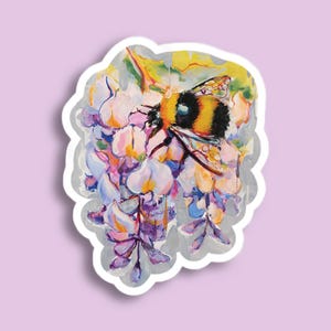 Bee and Wisteria Bridgerton Sticker | Regency Romance Sticker, Bridgerton Accessory | Romance Reader Gift, Book Lover | Benophie Sticker