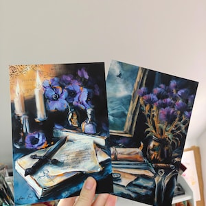 Fourth Wing Art Print: Violet Sorrengail, Dark Academia Still Life image 10