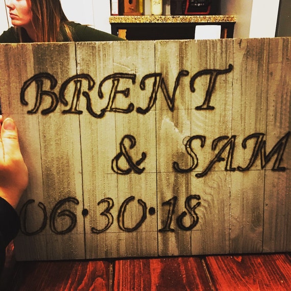 Burnt Wooden Sign Etsy