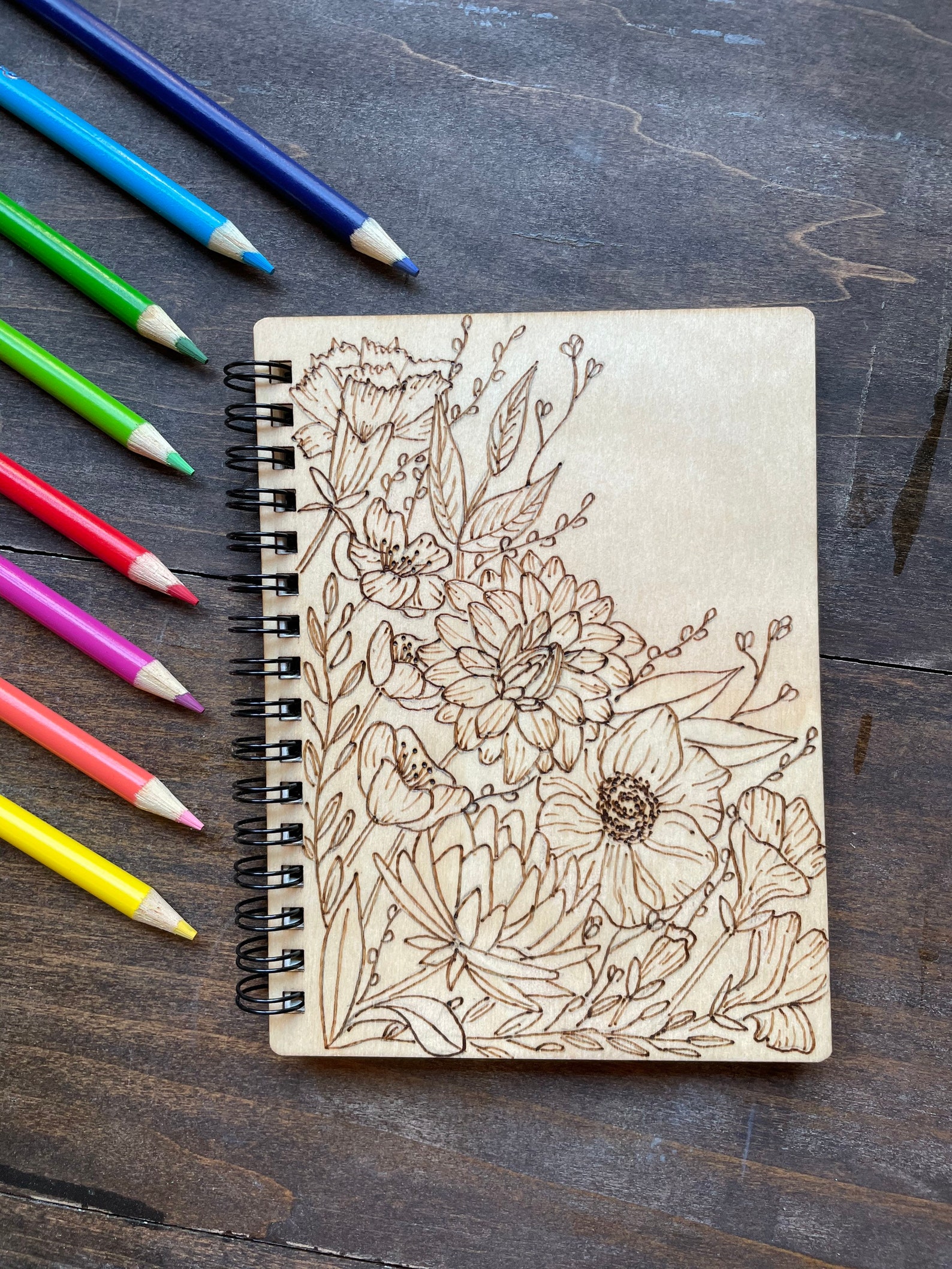 Adult Coloring Book DIY Journal Blank Sketchpad Artist Etsy