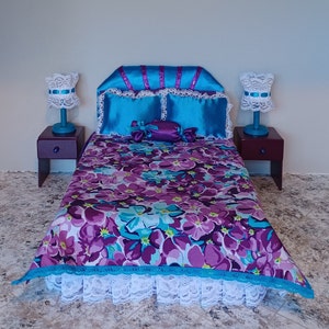 Handcrafted 5 pc Bedroom Set in 1/6 Scale