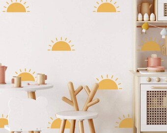 Sun wall sticker deals, boho nursery wall decal, removal wallpaper, sticker wall decal