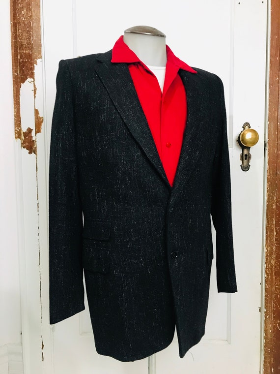 Vintage Medium Rockabilly Black Fleck Jacket