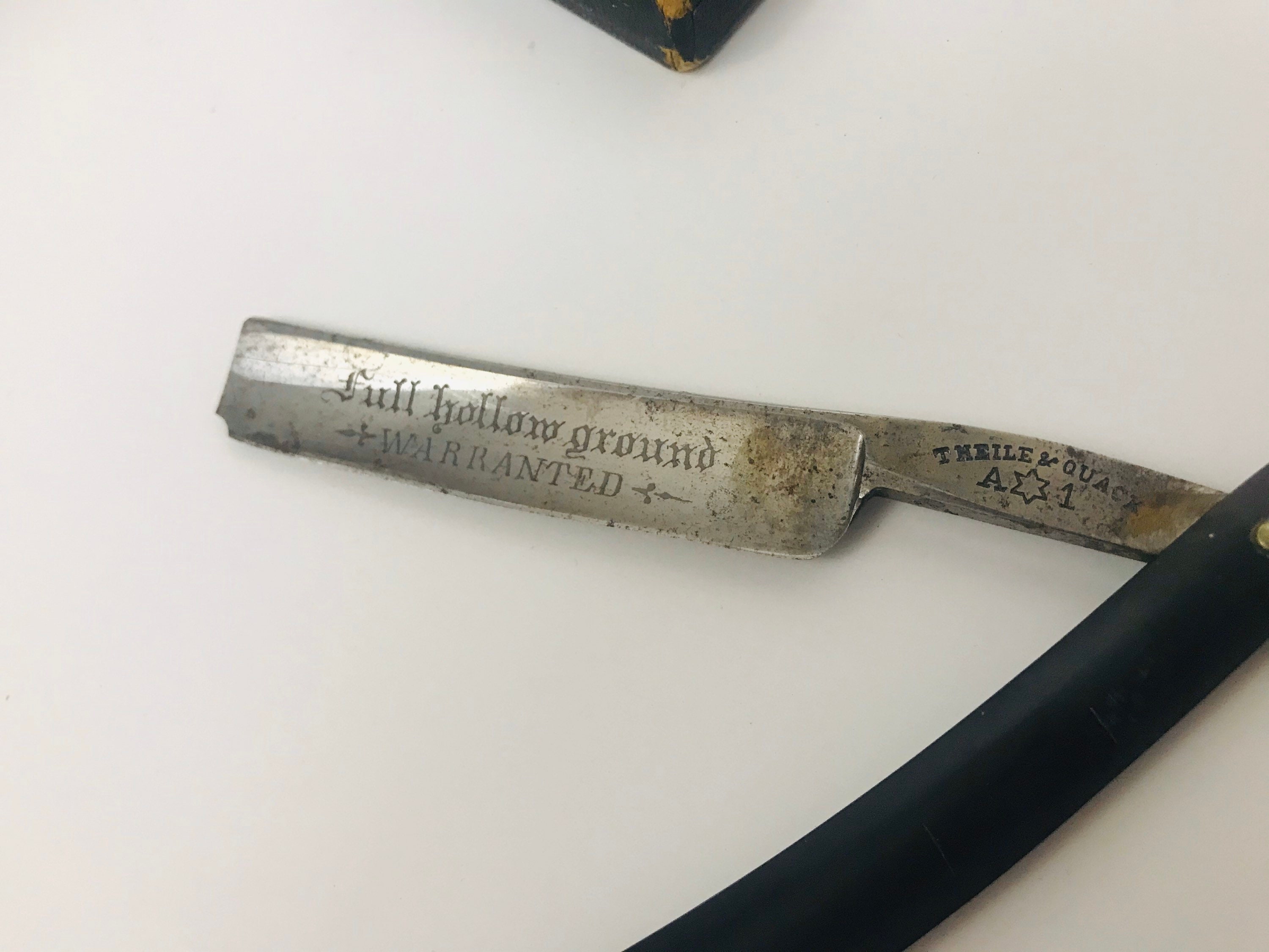 Full Hollow Ground Warranted Straight Razor With Case Etsy