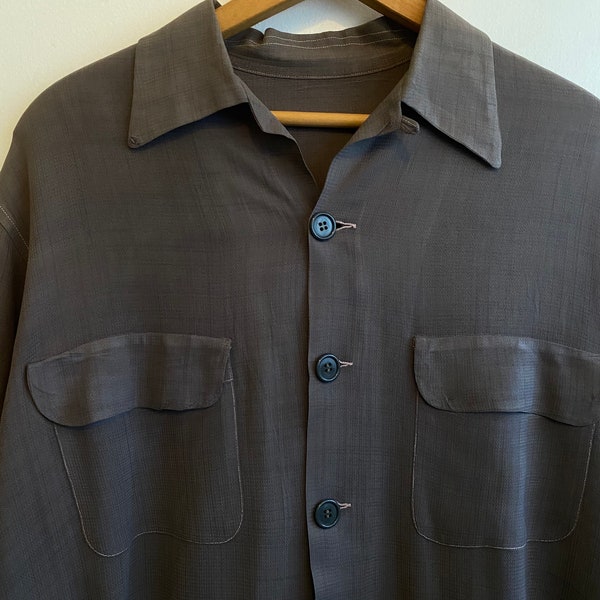 Vintage 1940s / 1950s Large Flap Pocket Shirt