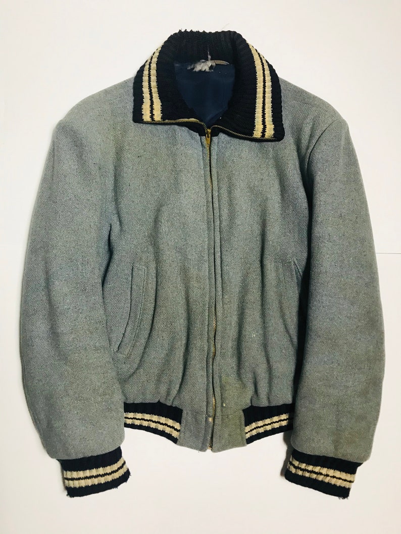 Wool 1940/1950 Pharaoh Car Club Jacket Silk Line M/L Etsy