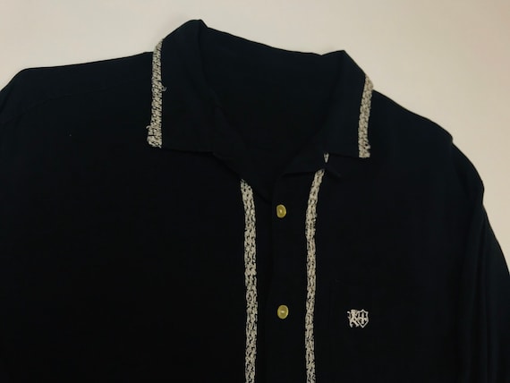 1950s VIntage Soft Rayon Large Shirt