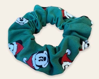Santa Mickey Mouse Scrunchies | Hair Scrunchies