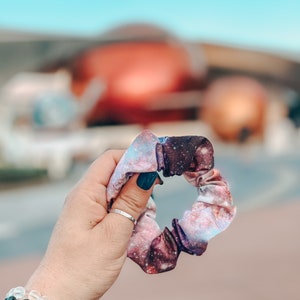 Mission Space Inspired | Epcot | Galaxy Print Hair Scrunchies
