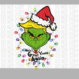 Make Christmas Great Again PNG file for Sublimation/DTF/Screen Printing